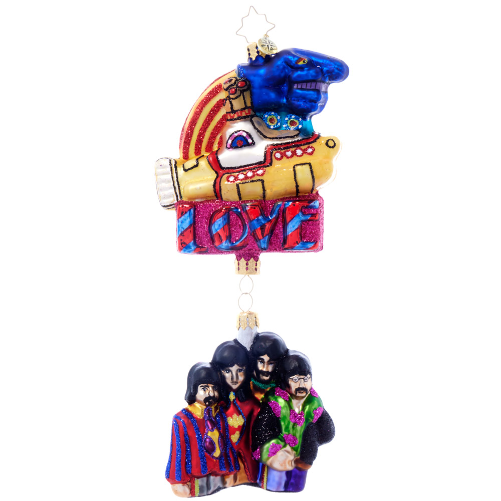 Beatles x Radko Submerging into Christmas with the Fab Four Ornament Front
