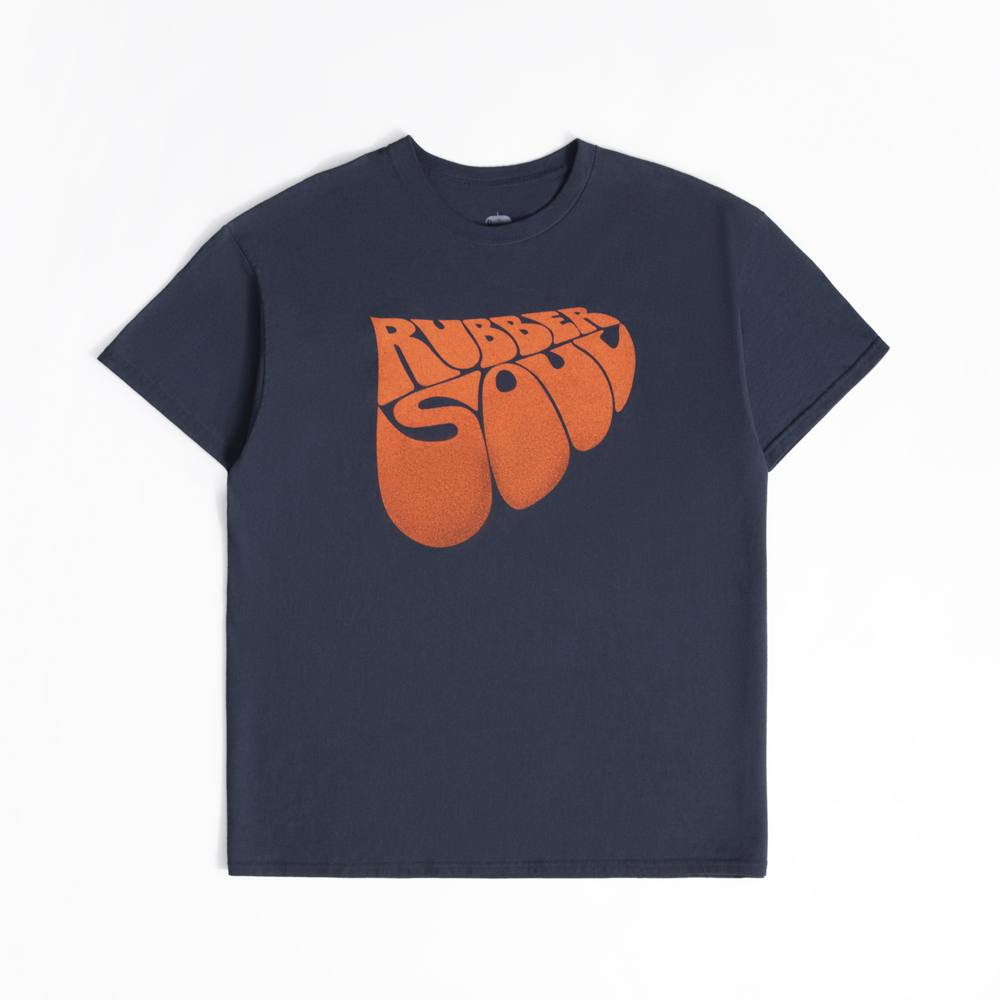 Rubber Soul Black & Orange Distressed Tee - The Beatles Official Store