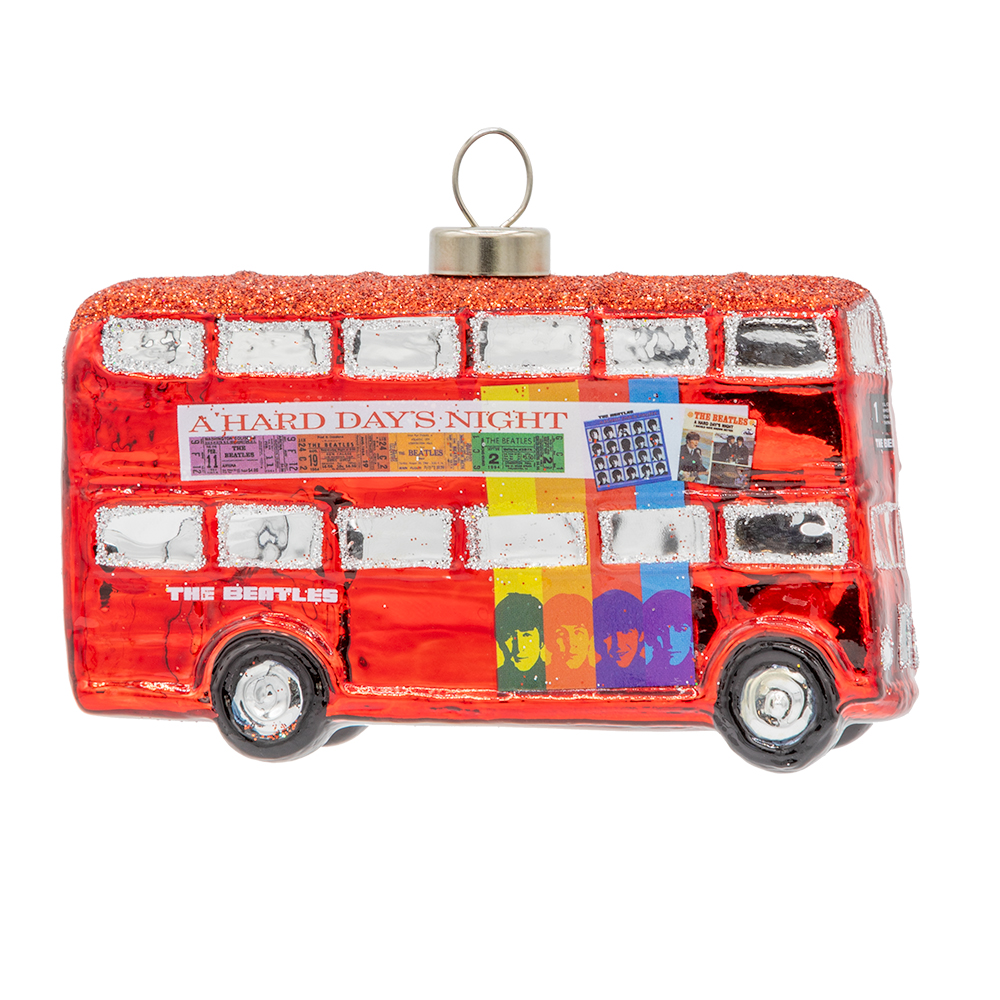 Beatles x Kat + Annie A Hard Day's Night Bus Ornament Right