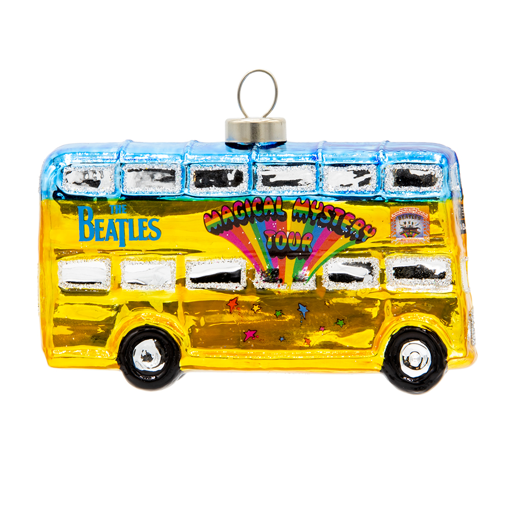 Beatles x Kat + Annie Magical Mystery Tour Bus Ornament