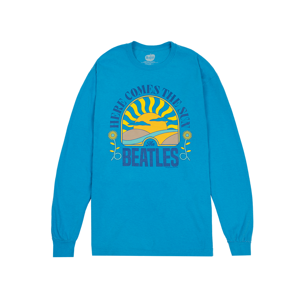 Here Comes The Sun Blue Longsleeve Shirt
