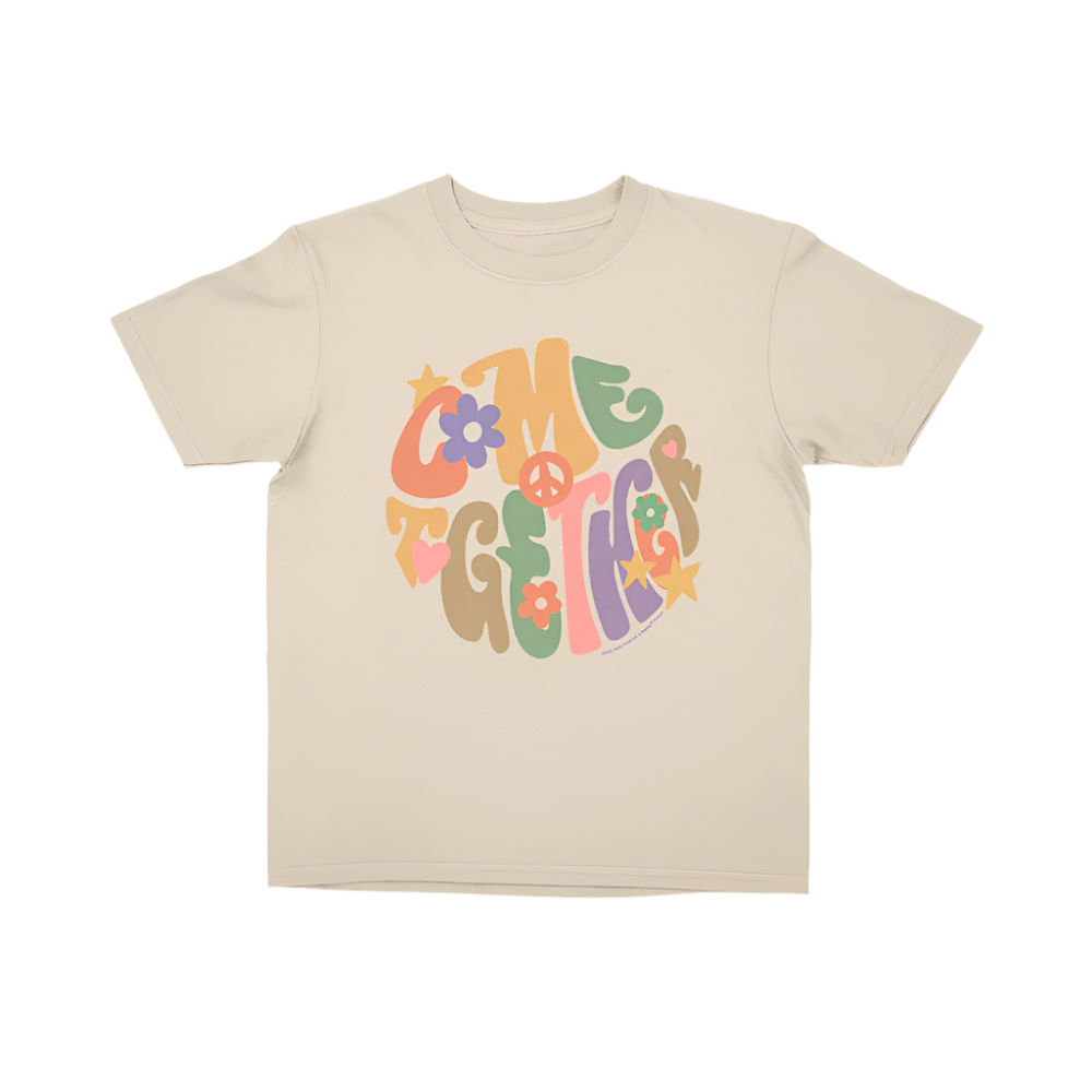 Come Together Beige Youth T-Shirt Front