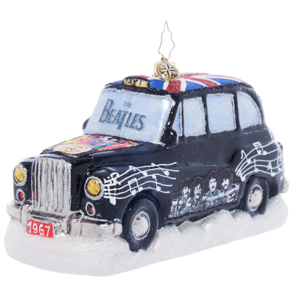 Beatles x Radko A British Invasion Holiday Ride Ornament