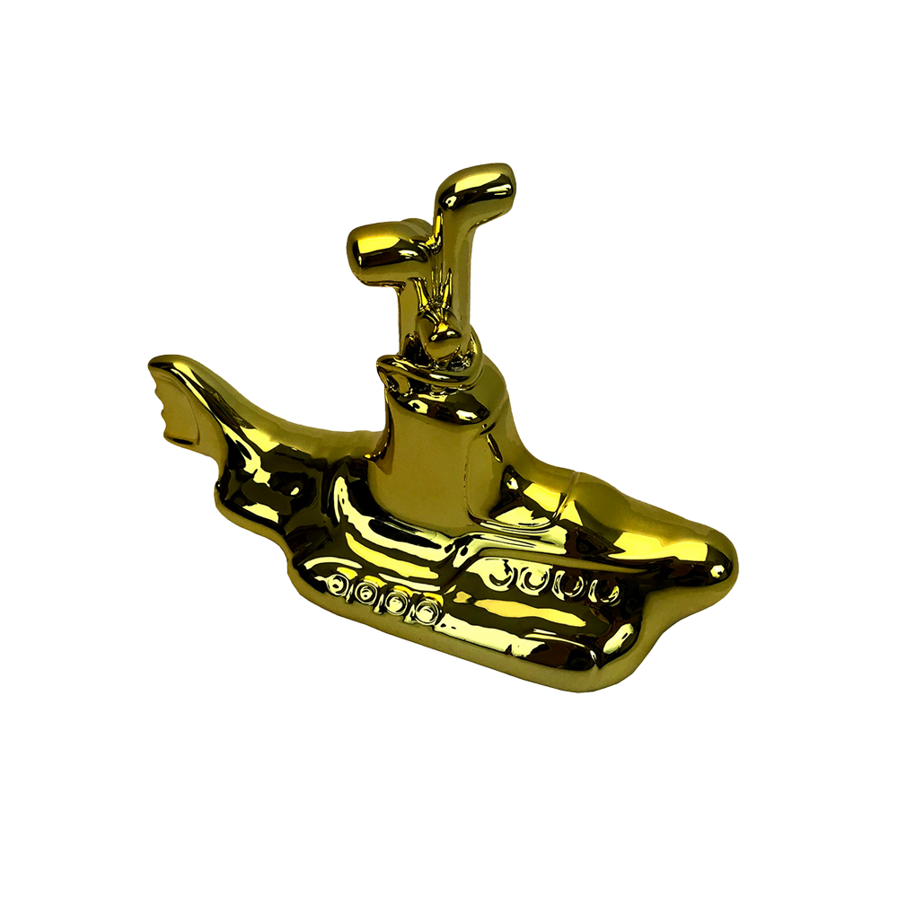 The Beatles x Factory Entertainment  Chrome Art Yellow Submarine Statue Right