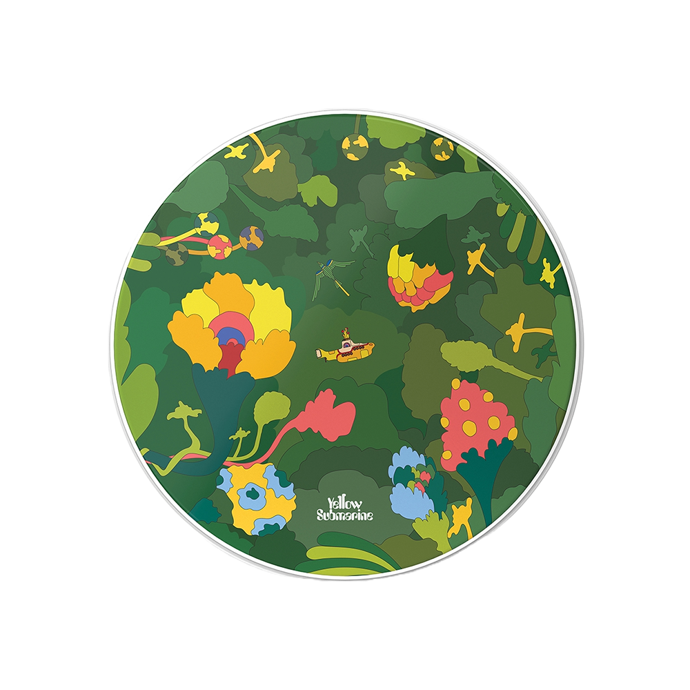 22" Yellow Submarine Resonant Bass Drumheads - Green