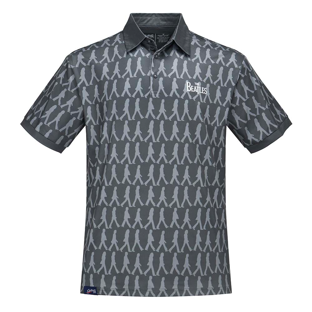 The Beatles Dry Fit Polo Grey Abbey Road Front