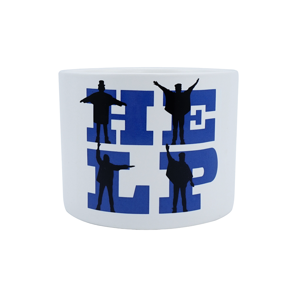 The Beatles x Half Moon Bay Help! Plant Pot Front