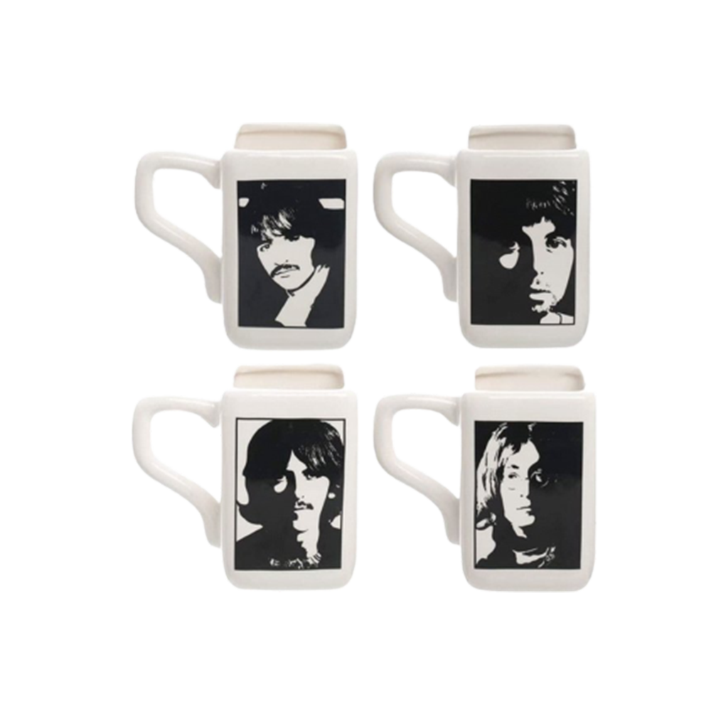 The Beatles White Album Set of 4 Mugs