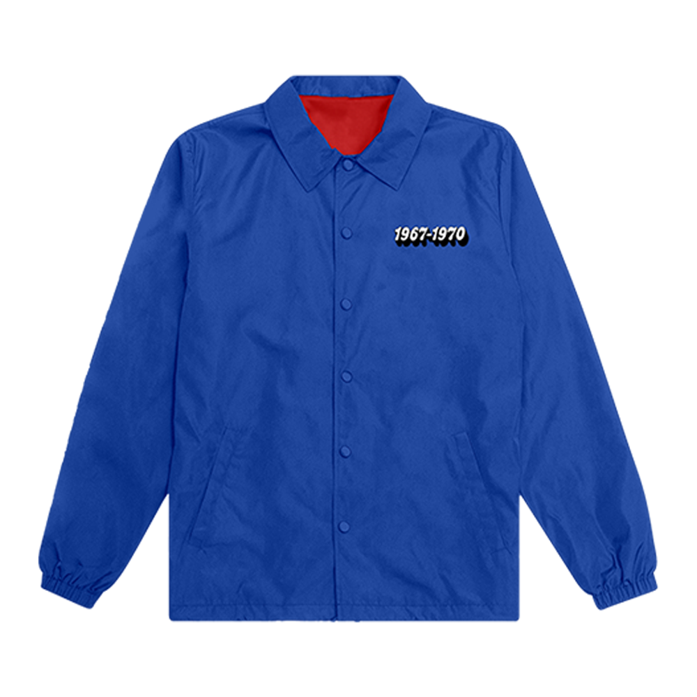 Red & Blue Reversible Coaches Jacket Blue Front
