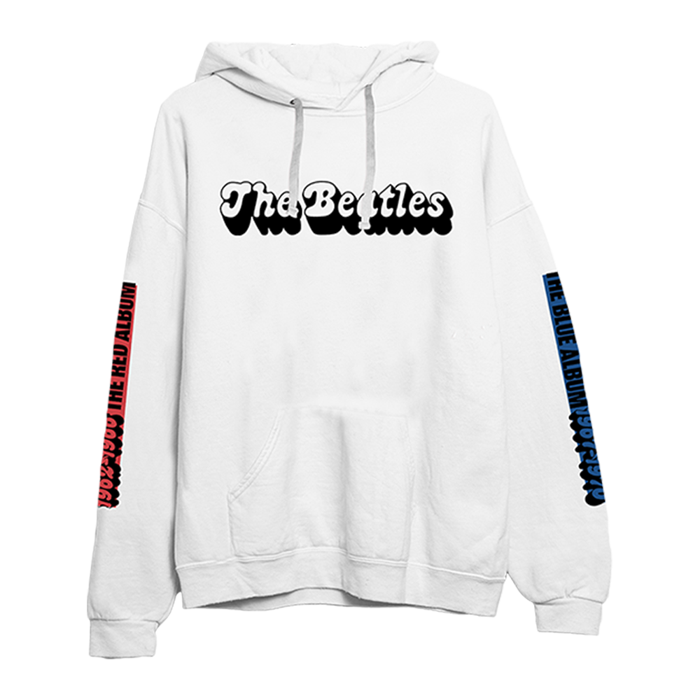 Red & Blue White Hoodie Front