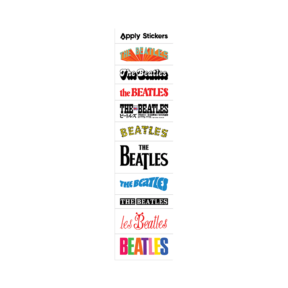 The Beatles Mini Logos Sticker Strip - The Beatles Official Store