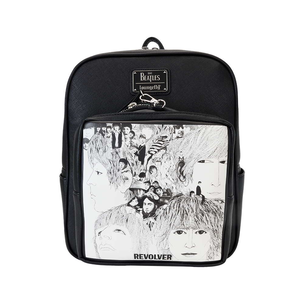 The Beatles x Loungefly Revolver Album with Record Pouch Mini Backpack Front