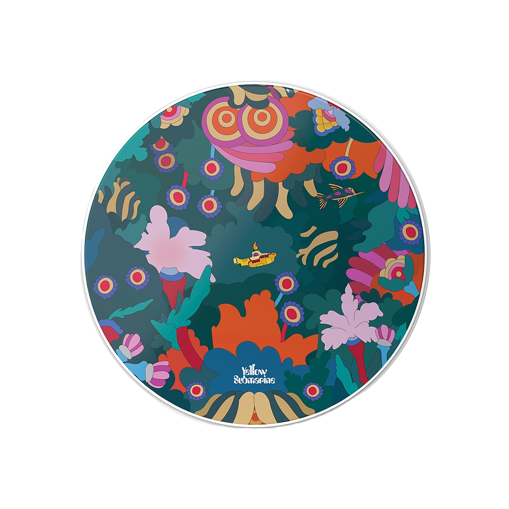 22" Yellow Submarine Resonant Bass Drumheads - Teal