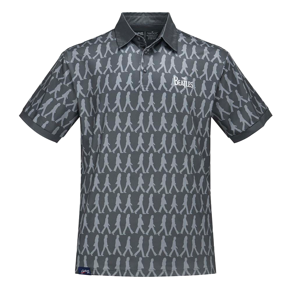 The Beatles x Section 119 Abbey Road Grey Dry-Fit Polo Front