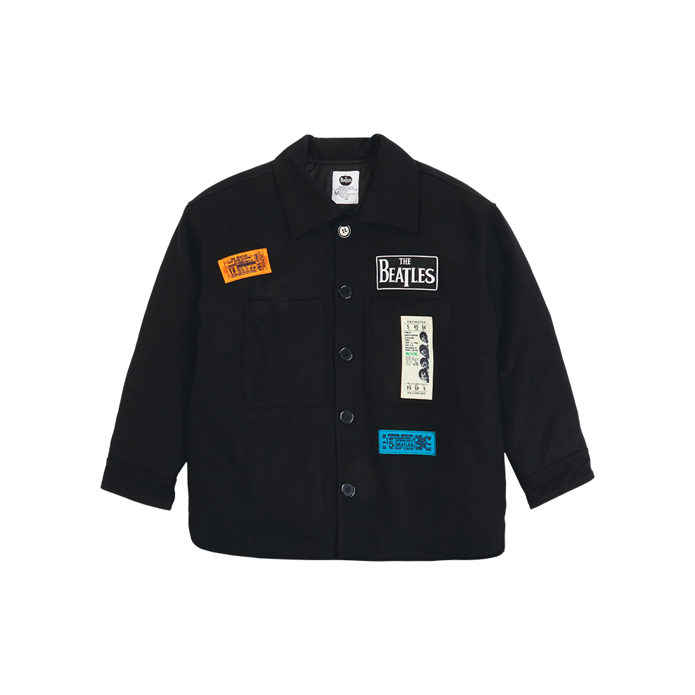 Ticket Stub Wool Shacket Front