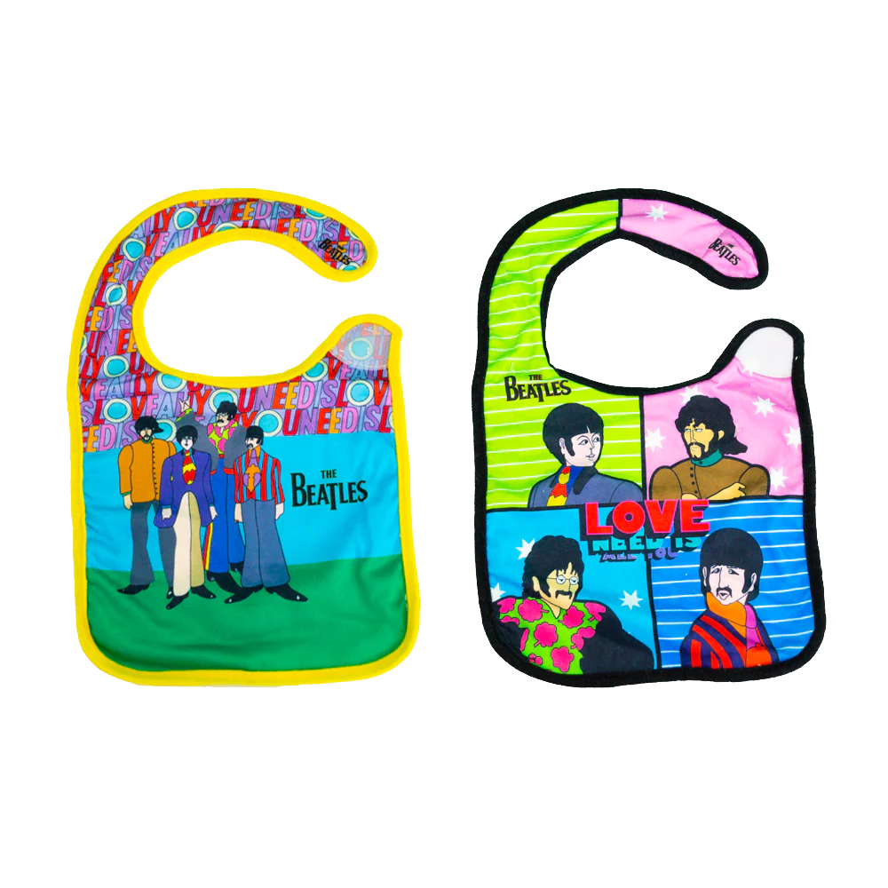 The Beatles Love Bibs 2-Pack Front