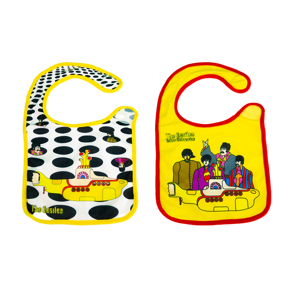 The Beatles Yellow Submarine Bibs 2 Pack Front
