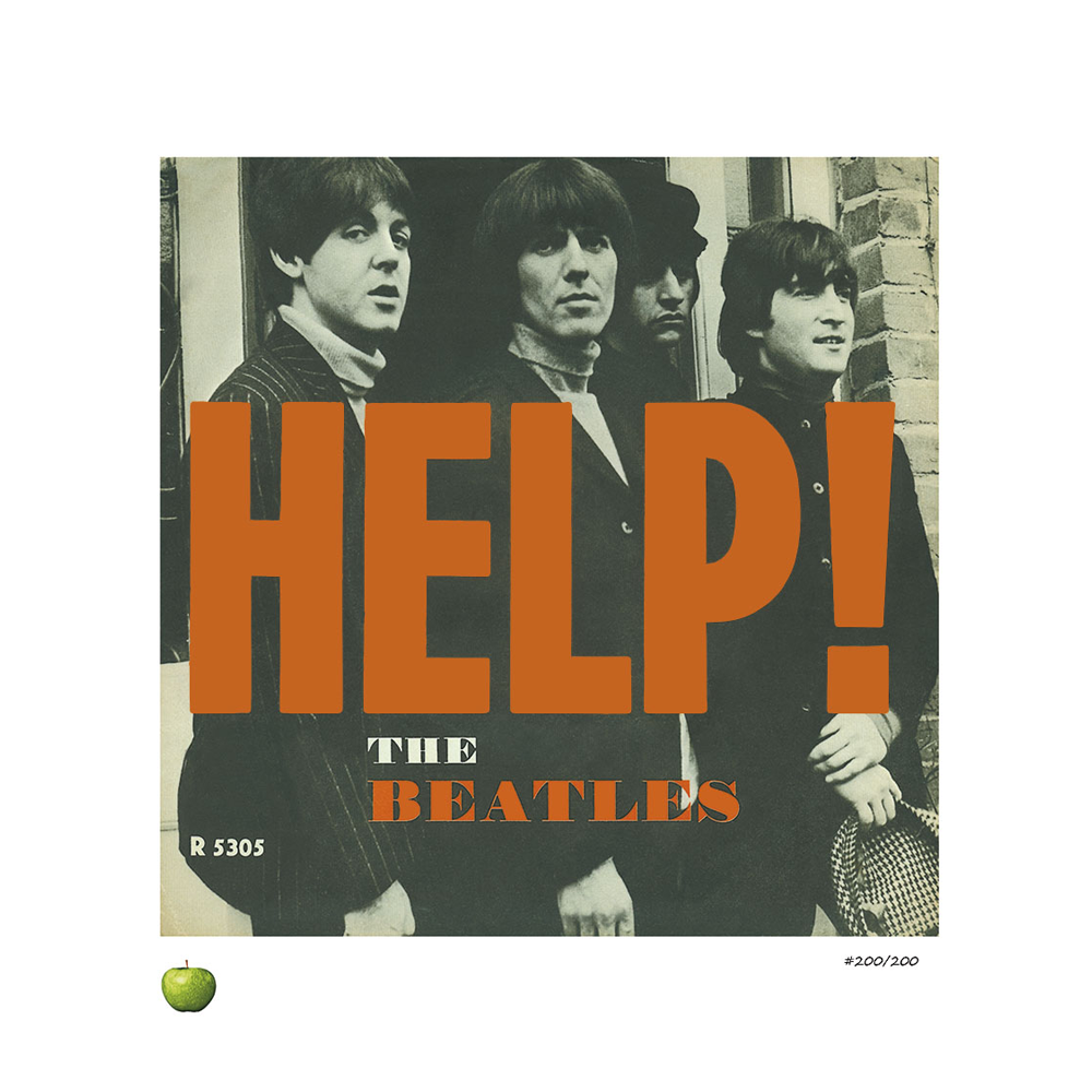 The Beatles x DenniLu "Help!" Unframed