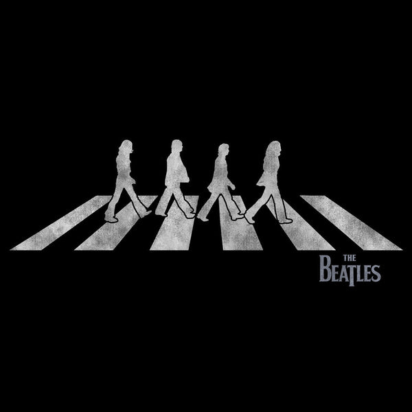 Distressed Abbey – Road Store Official Beatles The T-Shirt Silhouette