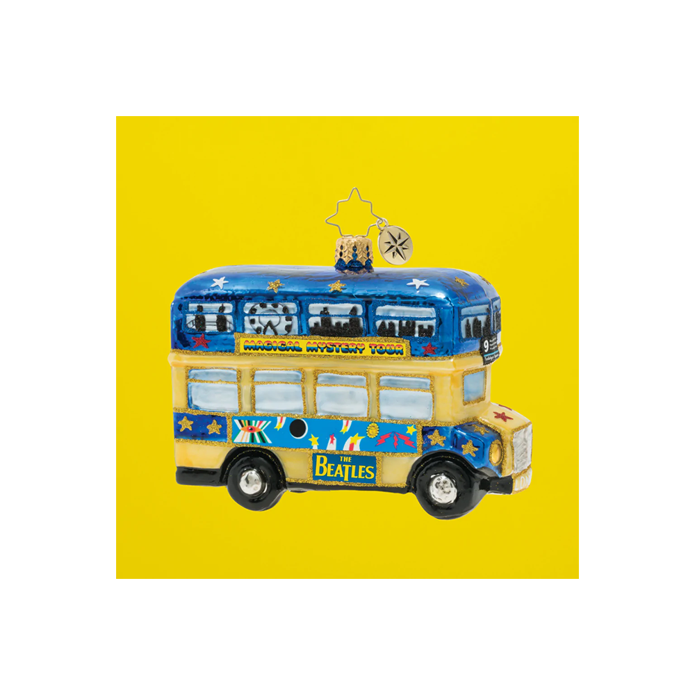 The Beatles x Radko Psychedelic "Magical Mystery Bus!" Ornament Img. 1