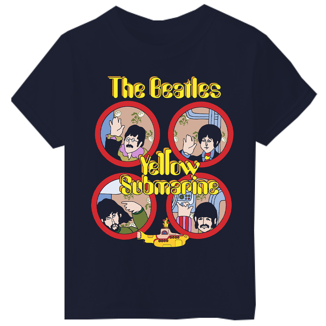 Yellow Submarine Hand Waves Youth T-Shirt