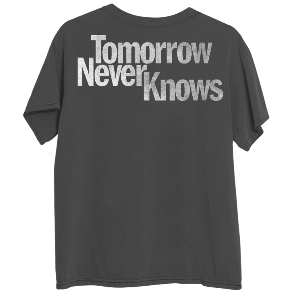 Choose Your Song Grey T-Shirt Back - Tomorrow Never Knows