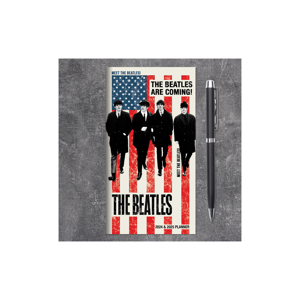 The Beatles 2024 & 2025 Small Monthly Planner-Front