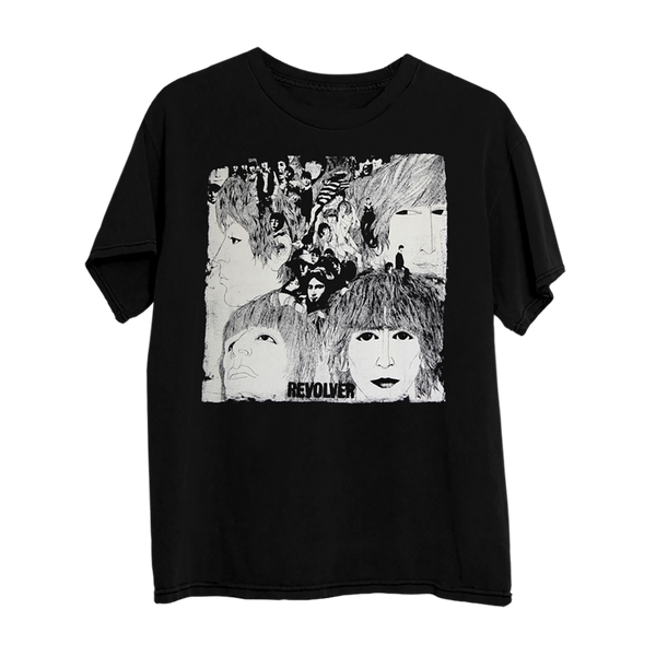 Revolver Album Black T-Shirt – The Beatles Official Store