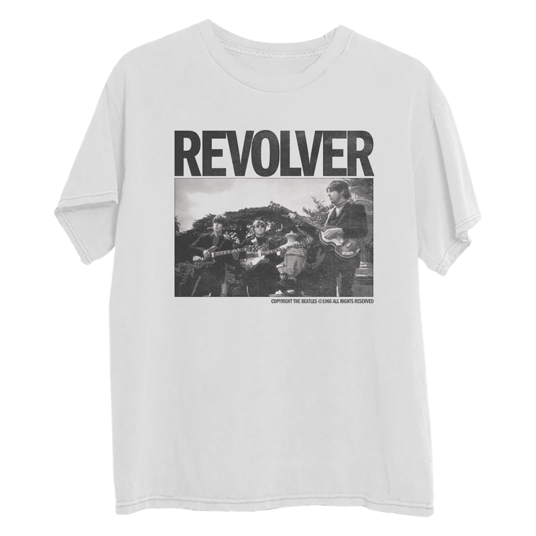 ビートルズ REVOLVER Tシャツ Revolver White Photo T-Shirt - The Beatles Official Store