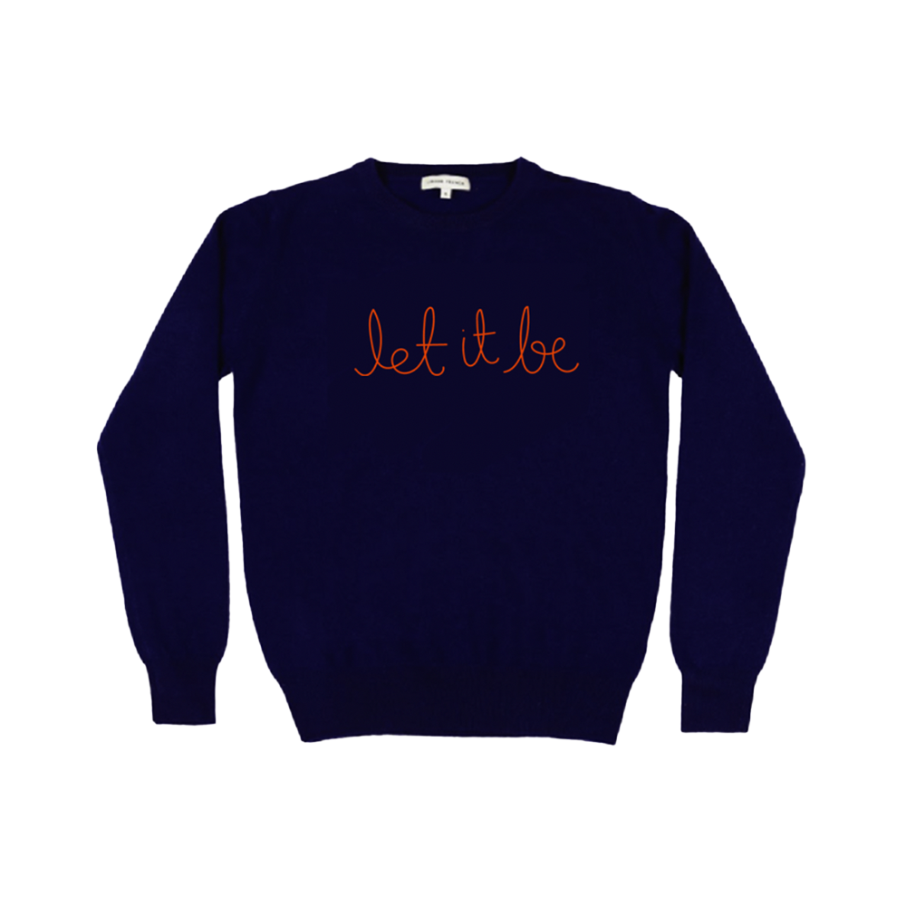 The Beatles x LINGUA FRANCA Let It Be Navy Sweater