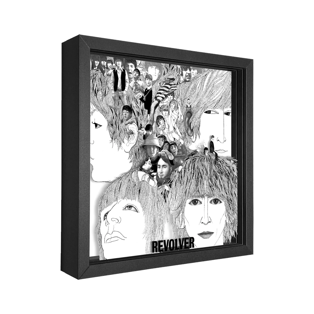 The Beatles x Artovision Revolver Shadowbox Art