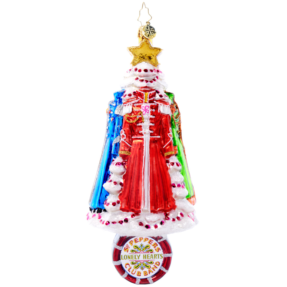 Beatles x Radko Sgt. Pepper's Festive Foliage Ornament Back