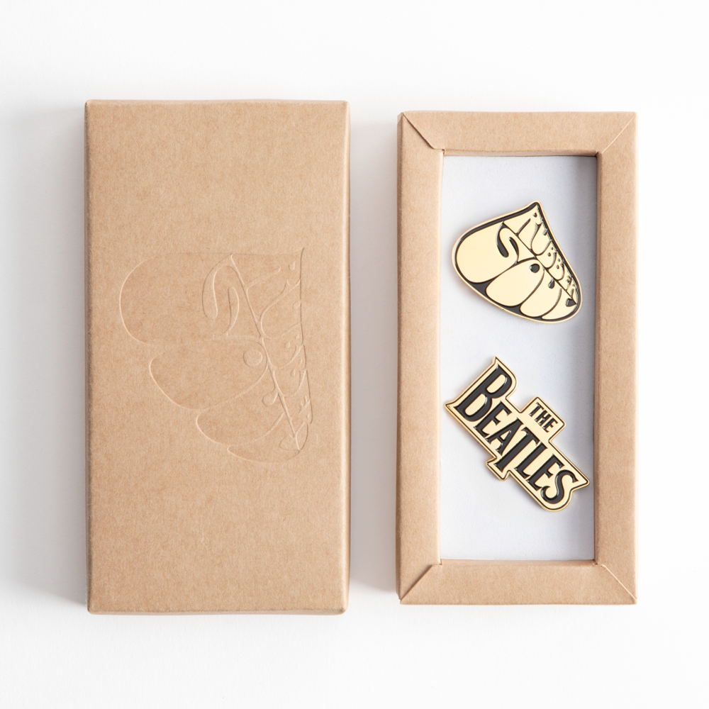 Rubber Soul Pin Badge Set Display 1