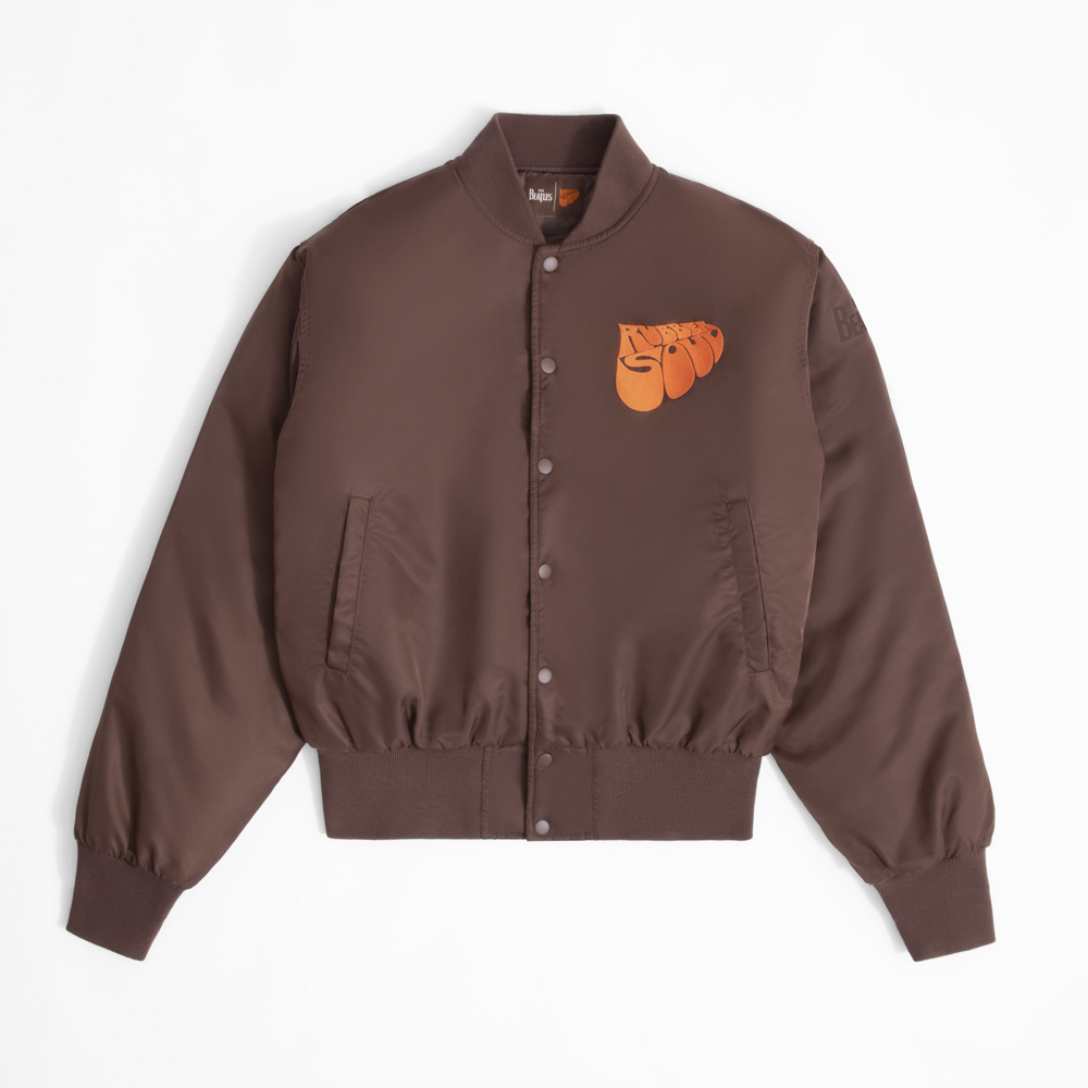 Rubber Soul Brown Bomber Jacket Front