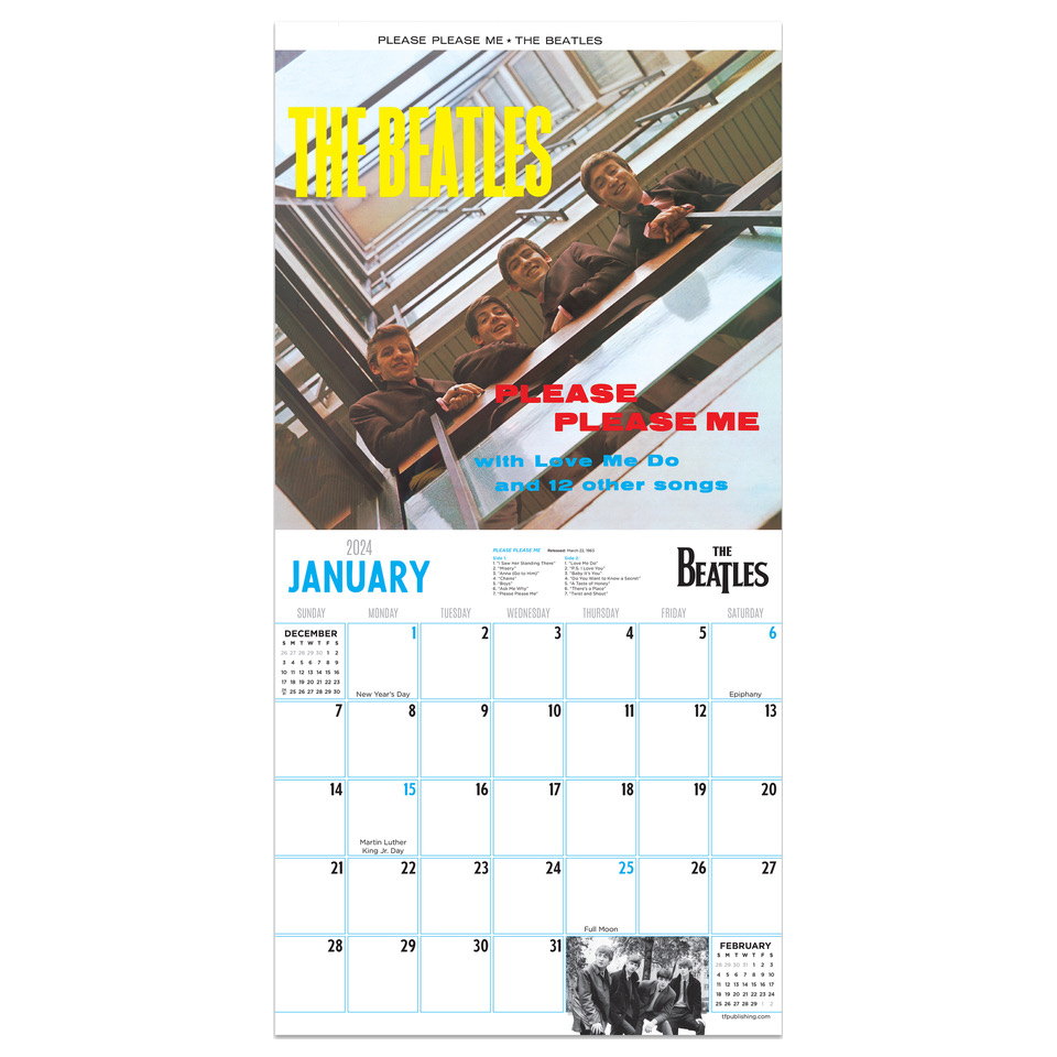 The Beatles 2024 Mini Wall Calendar