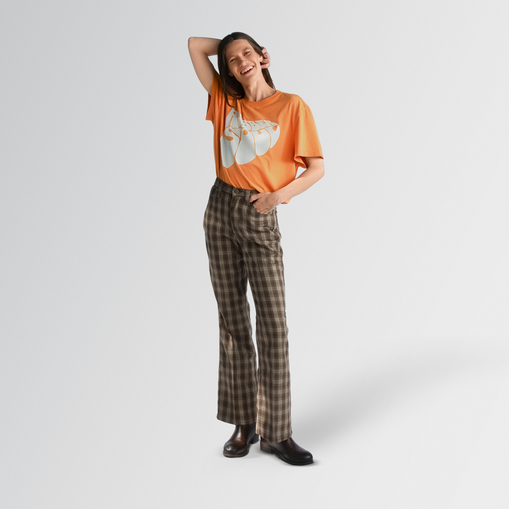 Rubber Soul Orange Women's Tee Model 1