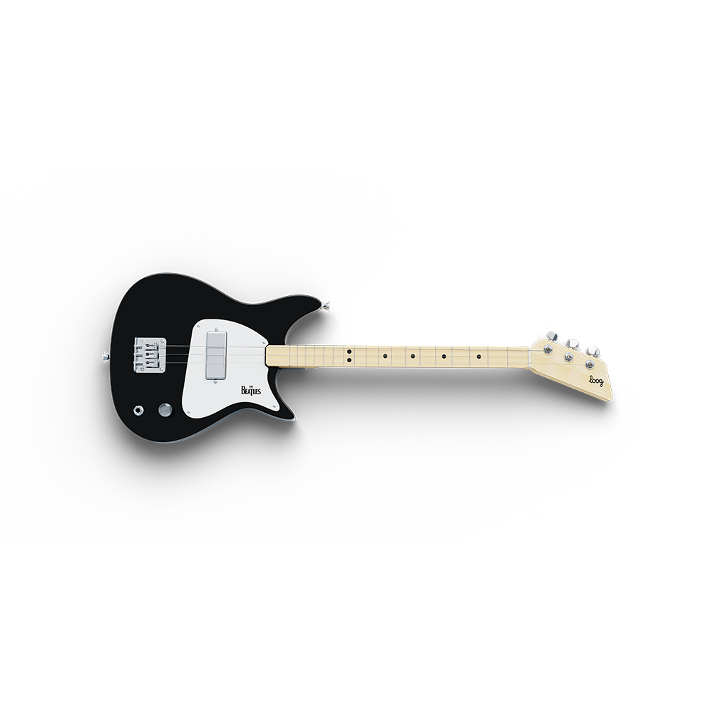 Beatles x Loog Electric Guitar (Black) Horizontal View 