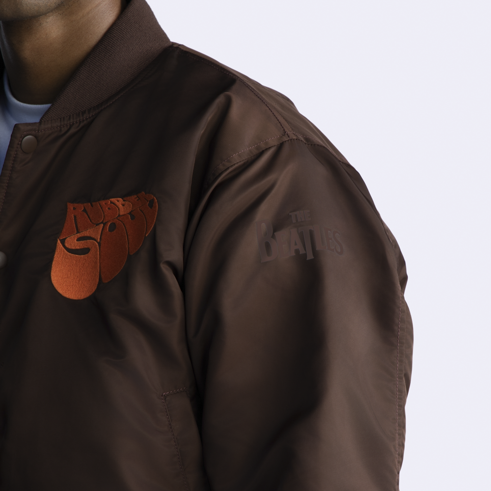 Rubber Soul Brown Bomber Jacket Model 2
