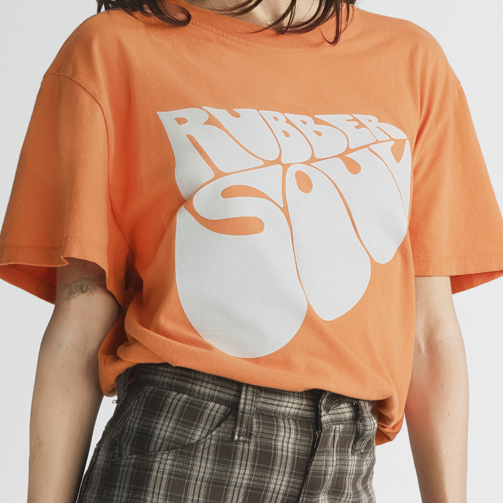 Rubber Soul Orange Women's Tee Model 2