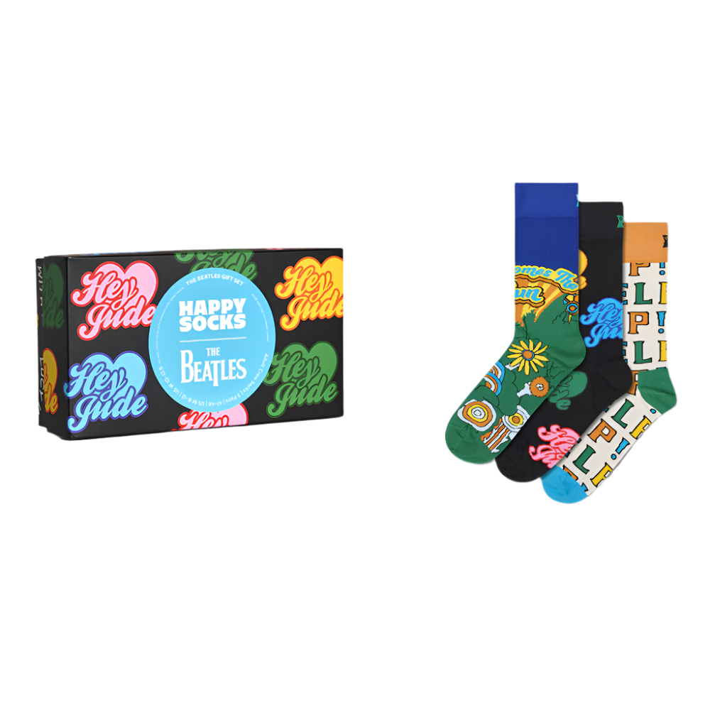 The Beatles x Happy Socks Gift Set (3 Pack) Packshot
