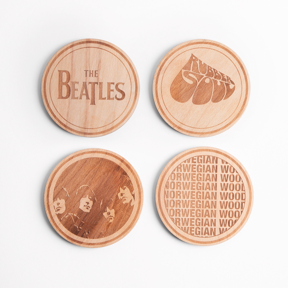 Rubber Soul Set Of 4 Coasters All