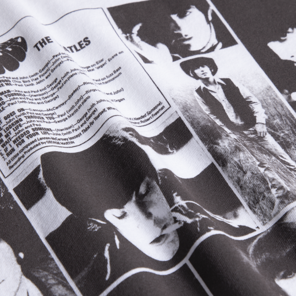 Rubber Soul White Montage Tee Model 3