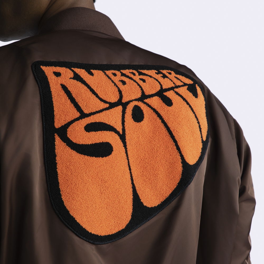 Rubber Soul Brown Bomber Jacket Model 5
