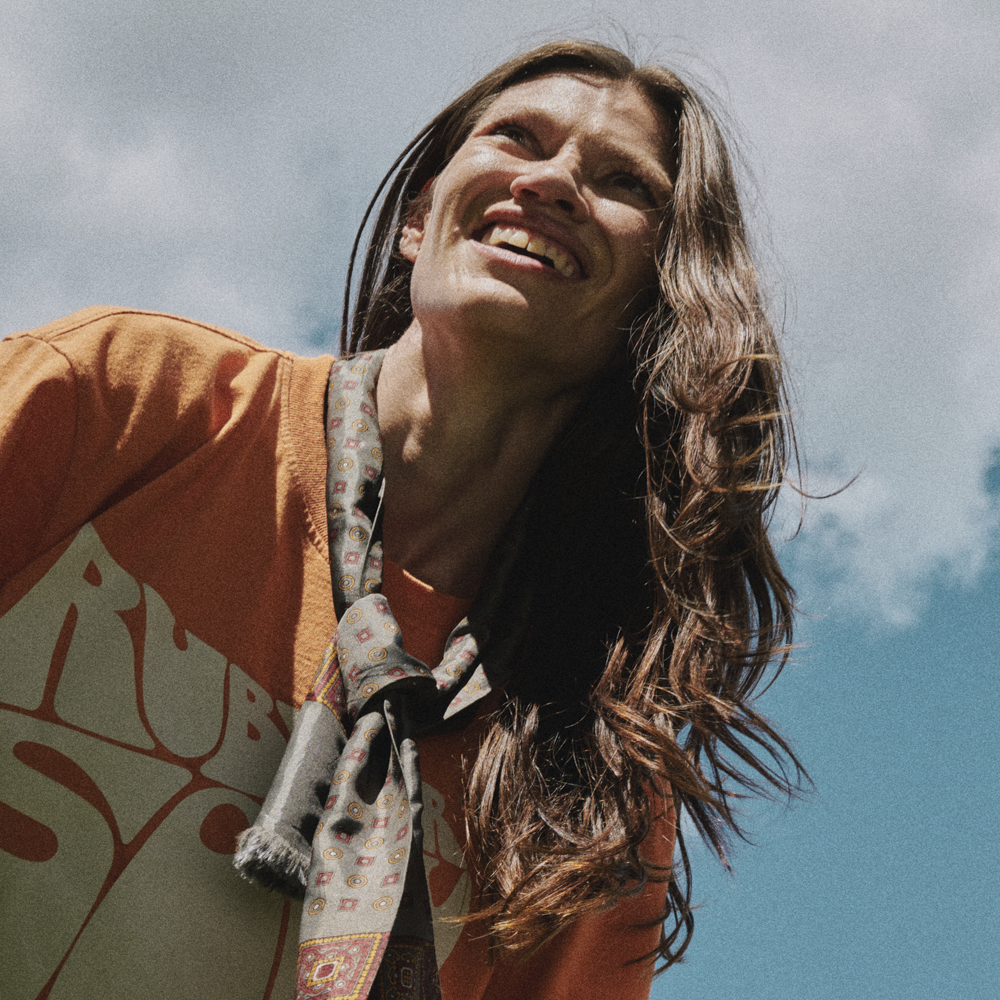Rubber Soul Orange Women's Tee Model 7