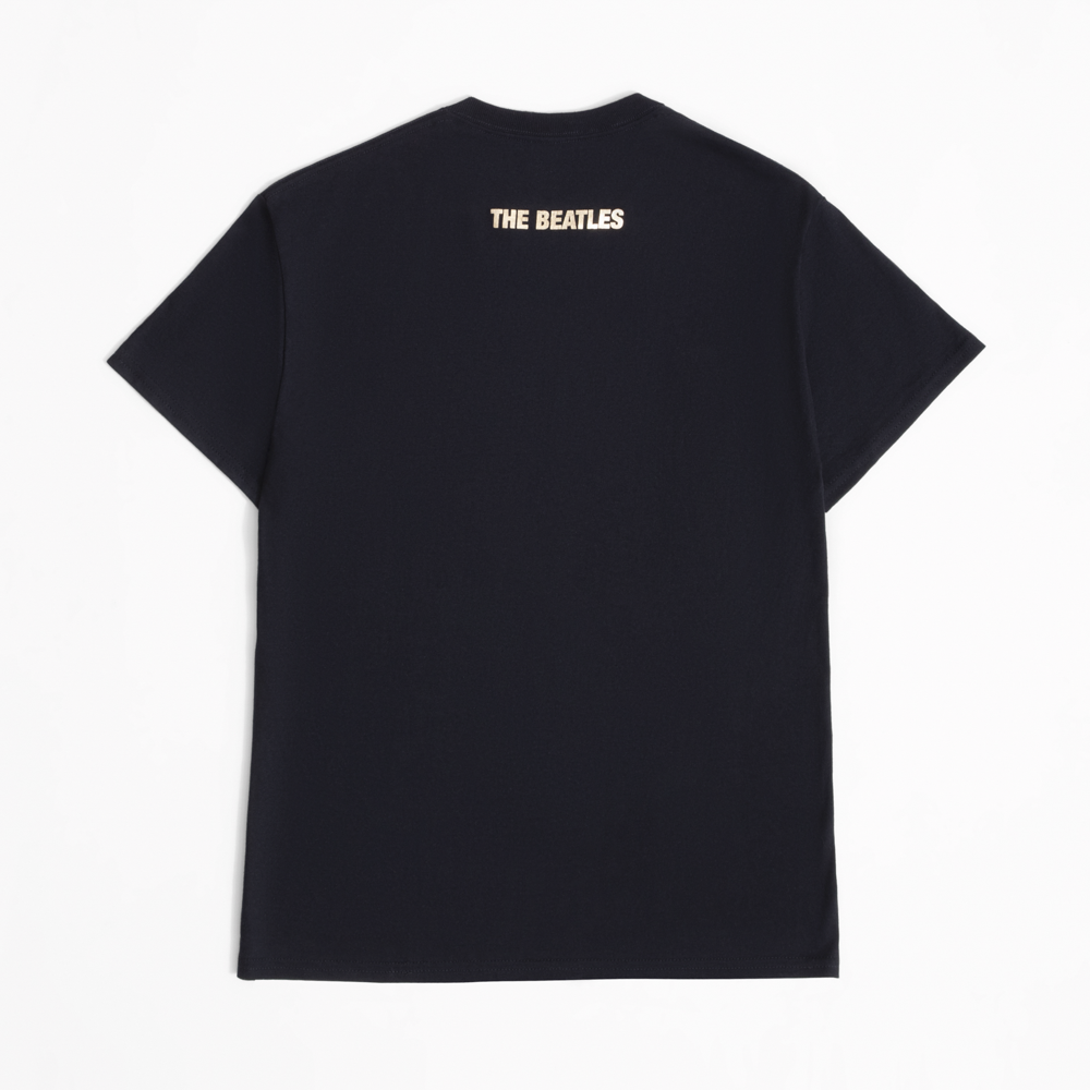 Rubber Soul Black Gold Foil Tee Back