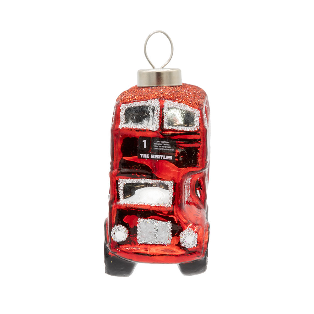 Beatles x Kat + Annie A Hard Day's Night Bus Ornament Front