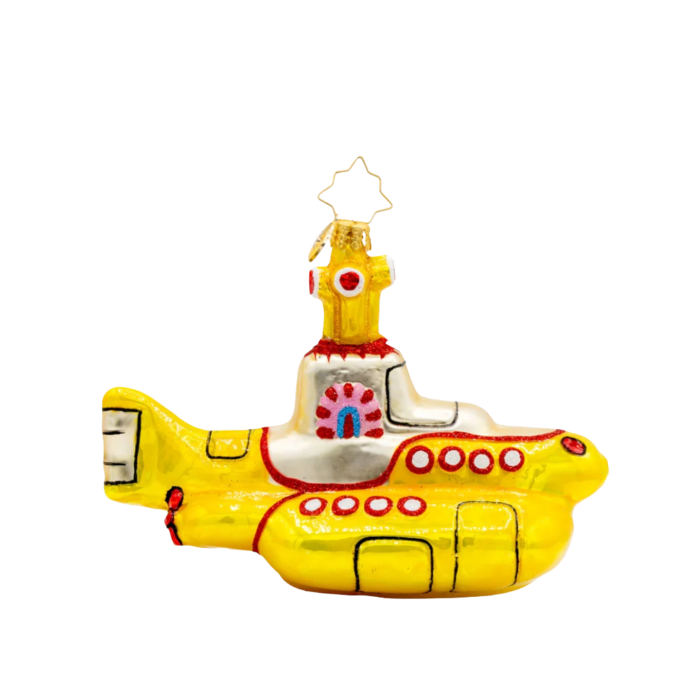 The Beatles x Radko All You Need is This Yellow Submarine Ornament