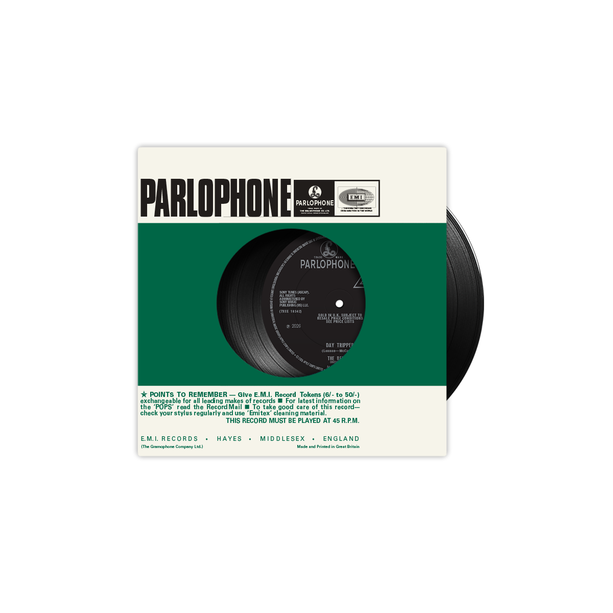 Rubber Soul 7" Single as part of the 5LP Box Set Exclusive