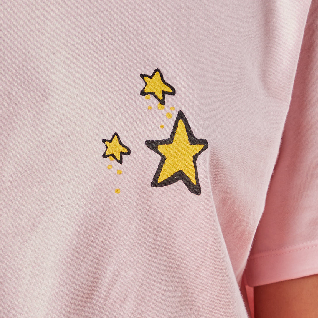 Star Bus Missy Pink T-Shirt Detail