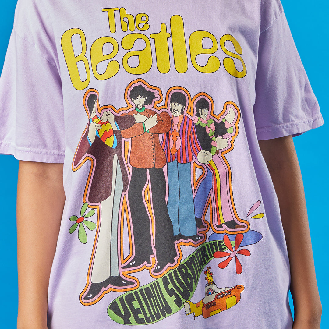 Yellow Submarine Purple T-Shirt The Beatles Official Store